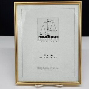 Gold Metal 8x10 Picture Frame By Kinston Collection Classic Metal